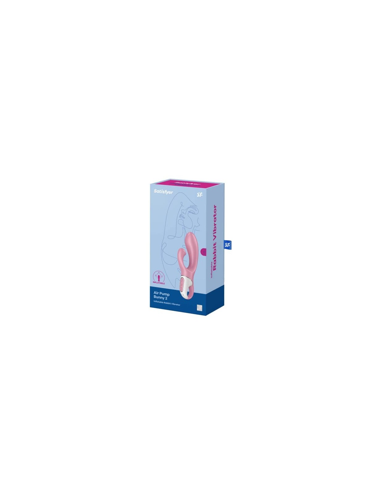 Coniglio Gonfiabile con Pompa d'Aria Bunny 2 Vibratore per Donna 1un