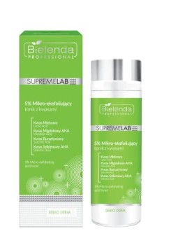 Tonico microesfoliante al 5% con acidi 200ml