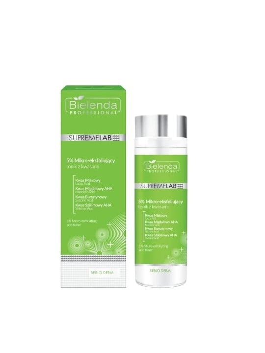 Tonico microesfoliante al 5% con acidi 200ml