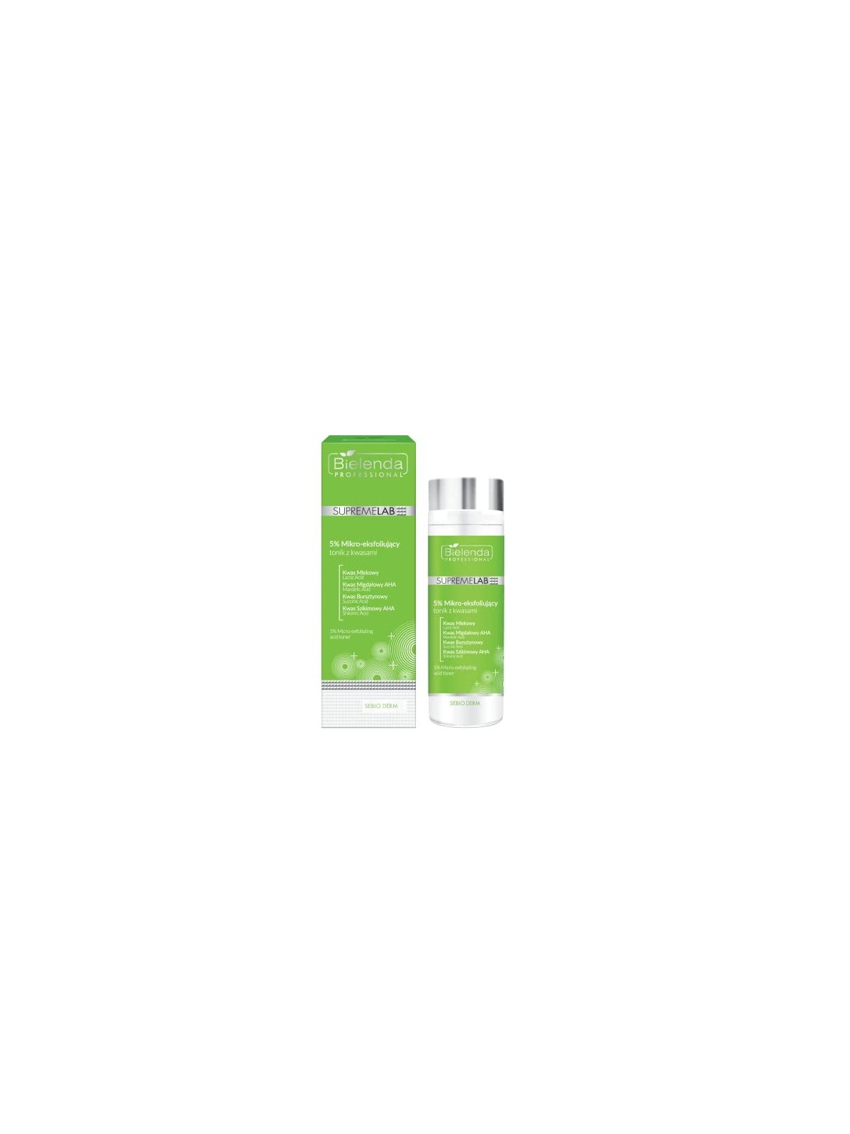 Tonico microesfoliante al 5% con acidi 200ml