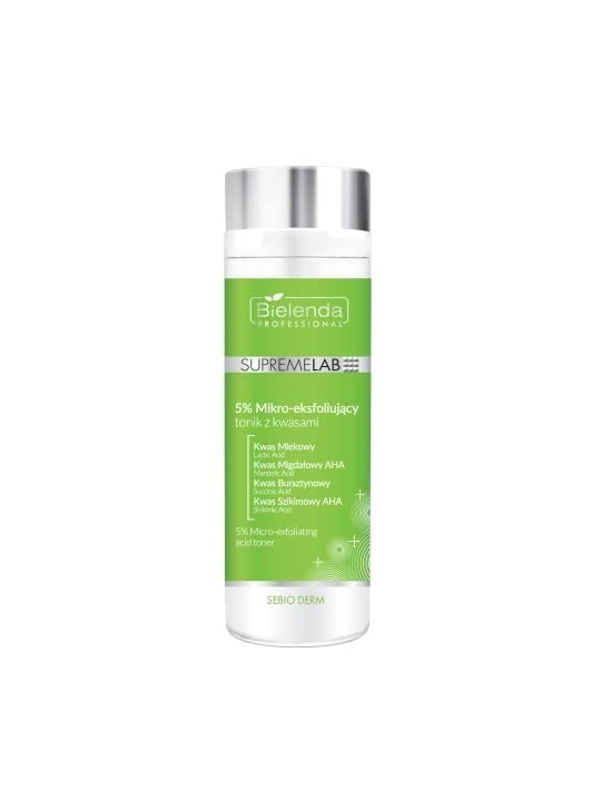 Tonico microesfoliante al 5% con acidi 200ml