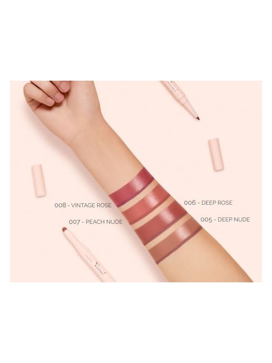 Matita labbra Pupa Vamp! Creamy Duo 10g 006 Deep Rose