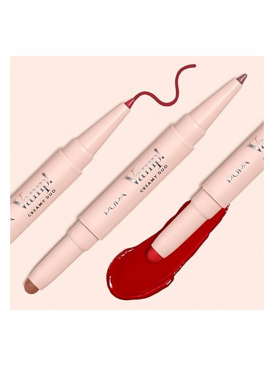 Matita labbra Pupa Vamp! Creamy Duo Lip Pencil 10g N.002 Medium Nude