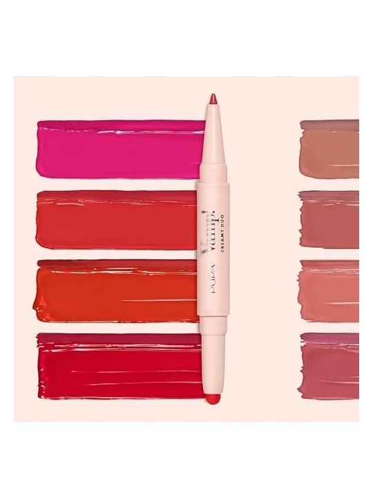 Matita labbra Pupa Vamp! Creamy Duo Lip Pencil 10g N.002 Medium Nude