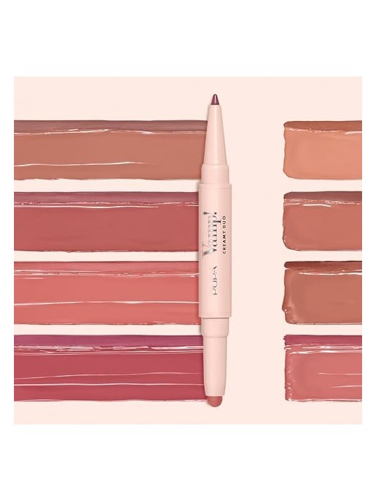 Matita labbra Pupa Vamp! Creamy Duo Lip Pencil 10g N.002 Medium Nude