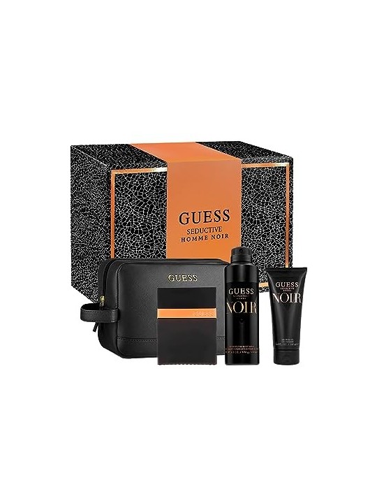 Guess Seductive Homme Noir Set regalo Eau de toilette 100 ml
