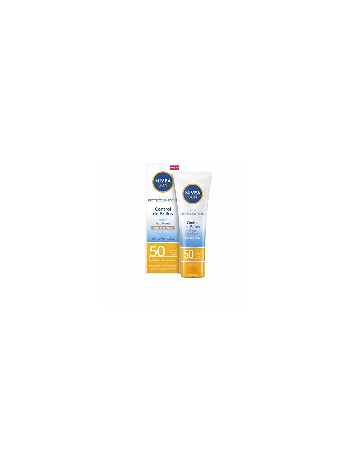 Nivea SUN CONTROL SHINE medium opacizzante viso SPF50 40ml unisex