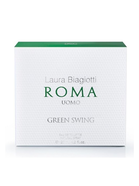 Laura Biagiotti Roma Uomo Green Swing eau de toilette uomo 125ml Laura Biagiotti www.essenzetotalstyle.com 