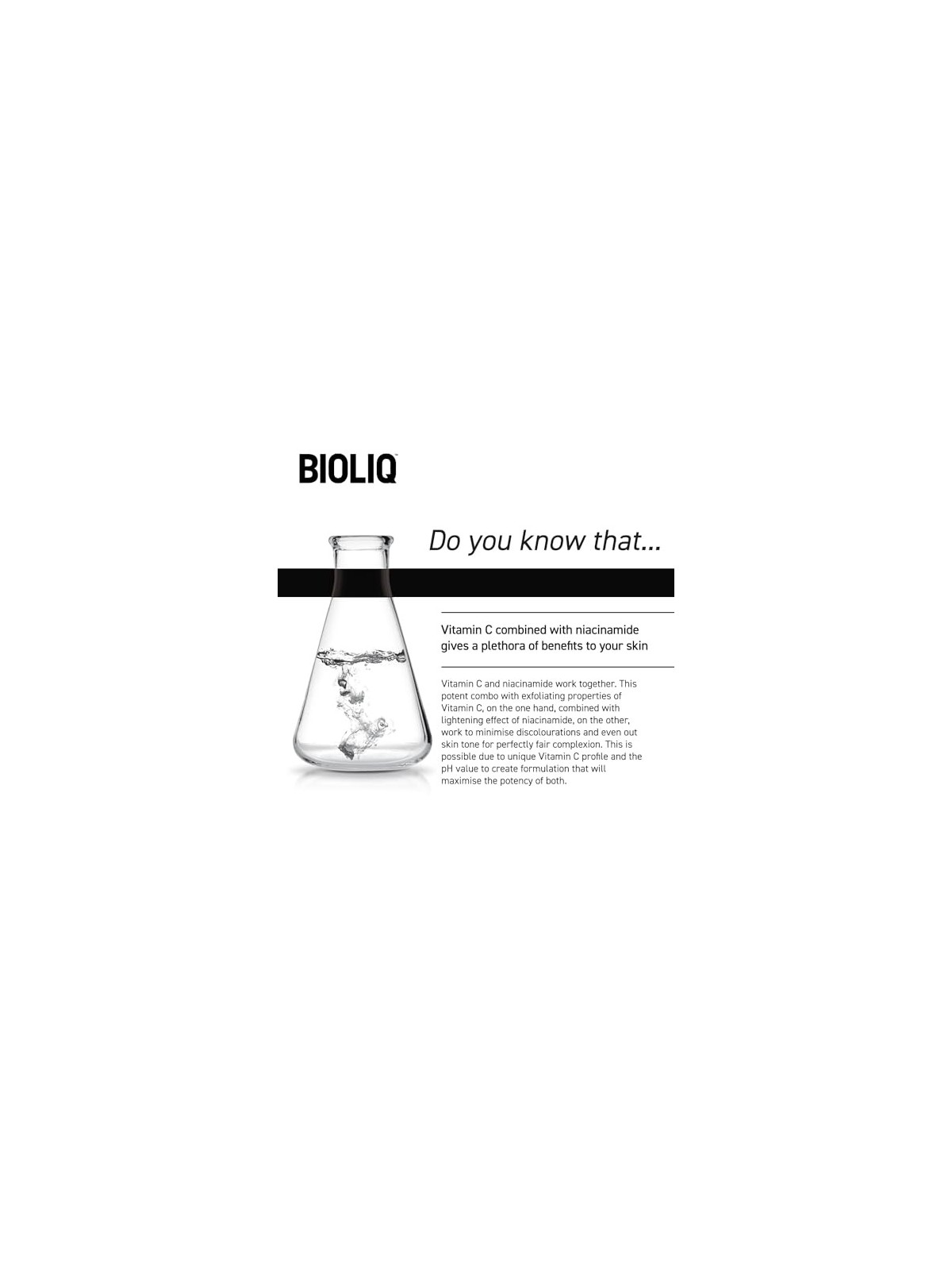 BIOLIQ Pro siero concentrato con vitamina C fotostabile e niacinamide 20ml