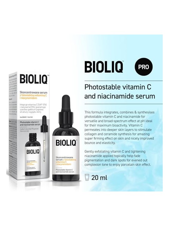 BIOLIQ Pro siero concentrato con vitamina C fotostabile e niacinamide 20ml