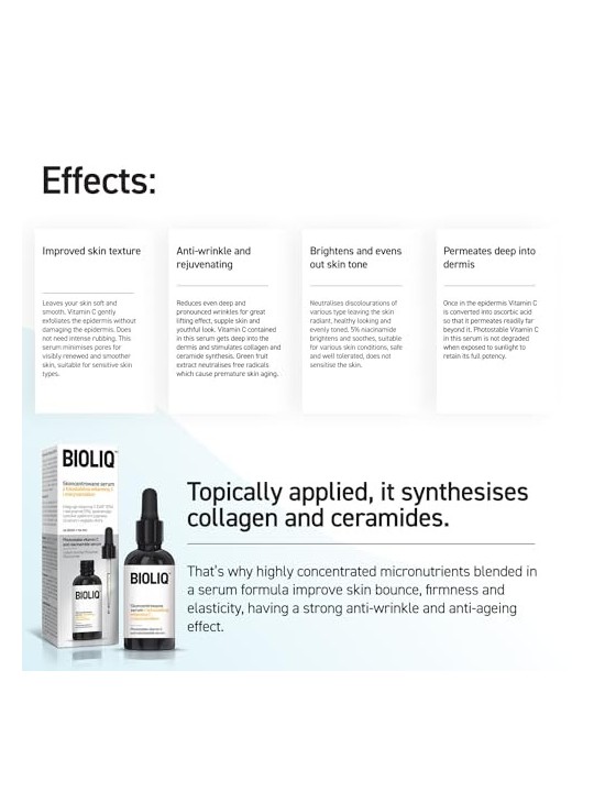 BIOLIQ Pro siero concentrato con vitamina C fotostabile e niacinamide 20ml
