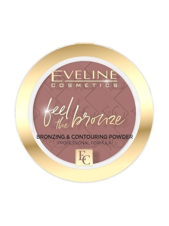 EVELINE Feel The Bronze polvere abbronzante e modellante Torta al cioccolato 02 4g