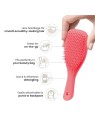 Tangle Teezer The Ultimate Detangler Mini Spazzola per capelli per un facile pettinatura Pink Punch donna