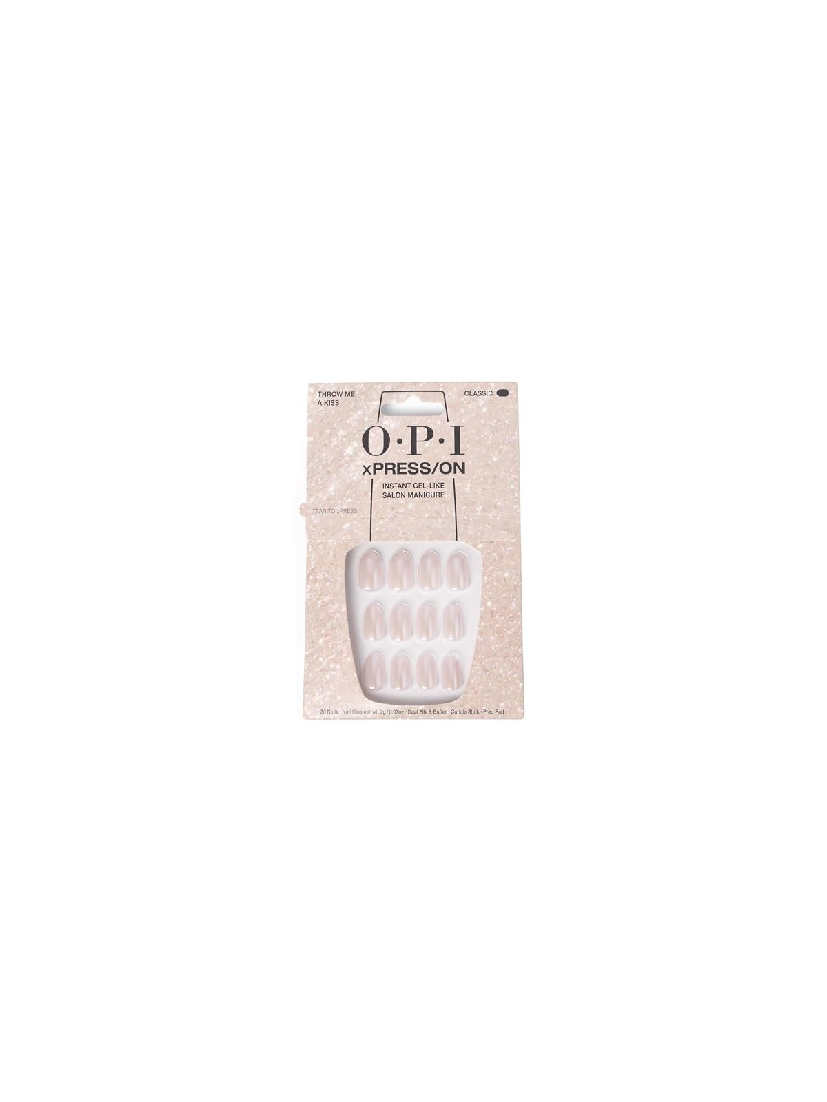 OPI Xpress-On Nail Art 30 unitï¿½ï¿½ Throw Me a Kiss