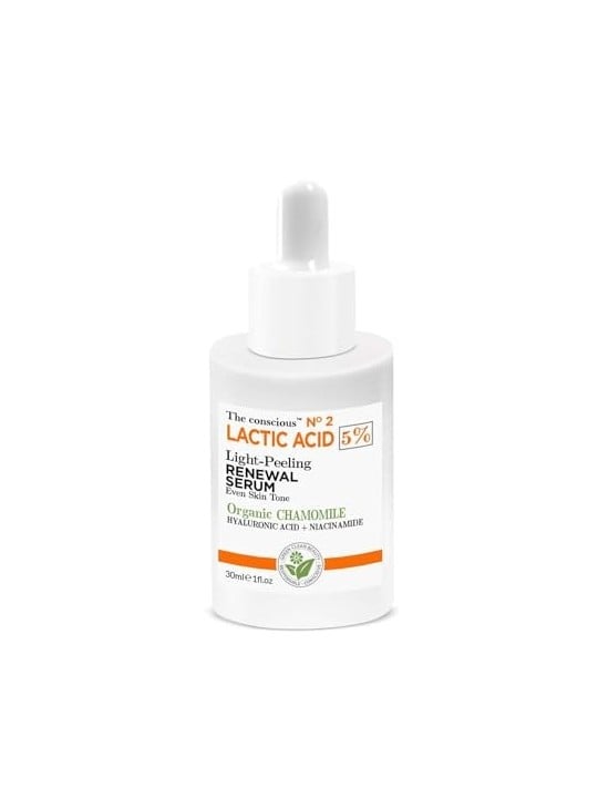 Siero RINNOVAMENTO peeling leggero ACIDO LATTICO camomilla biologica 30ml