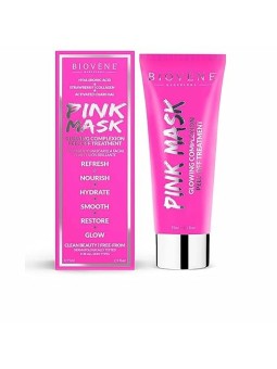 Biovne PINK MASK trattamento peeloff per un incarnato luminoso 75ml donna Biovène www.essenzetotalstyle.com 