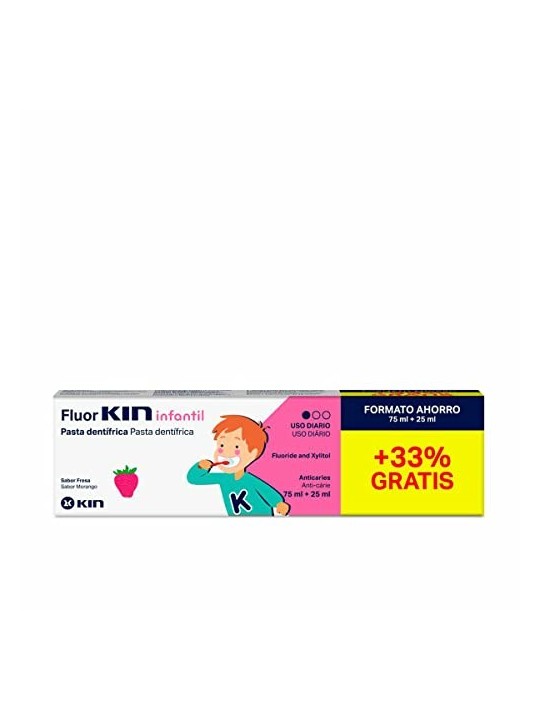 Pasta dentifricia fragola Kin FLUORKIN INFANTIL 75 25ml unisex