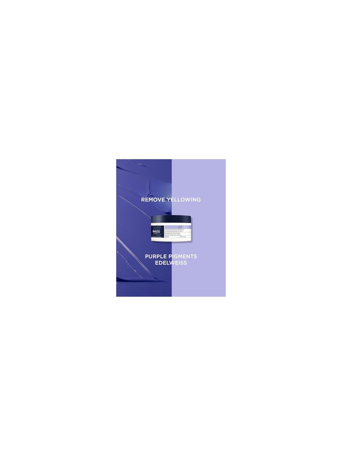 Maschera riparatrice Phyto VIOLET 200ml per capelli danneggiati