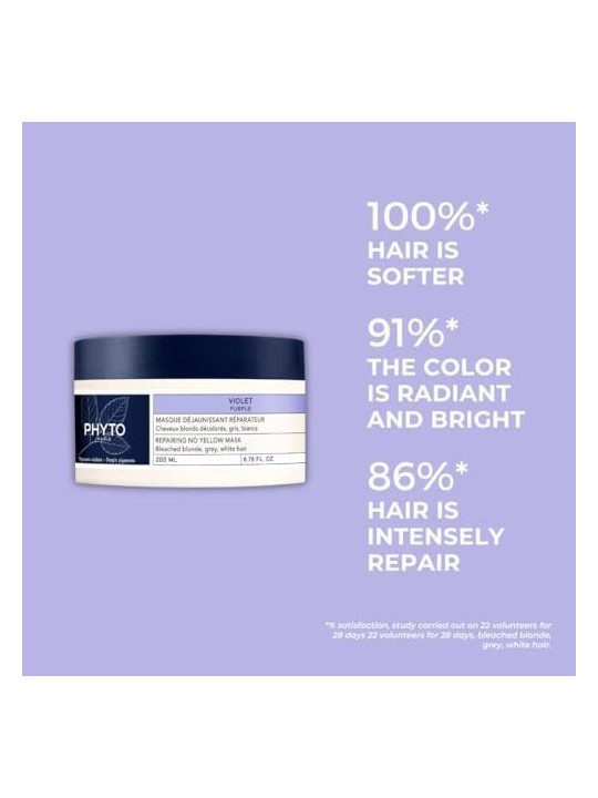 Maschera riparatrice Phyto VIOLET 200ml per capelli danneggiati