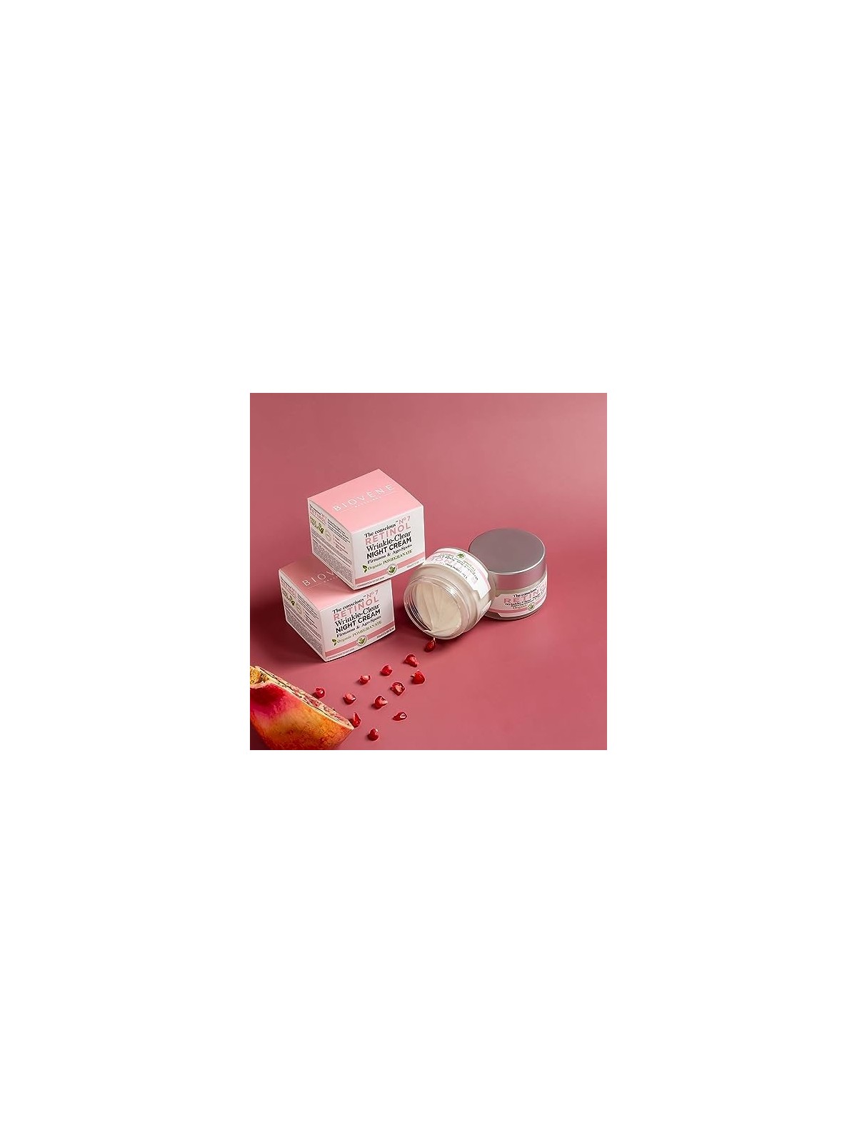 Crema notte antirughe RETINOL con melagrana bio 50ml