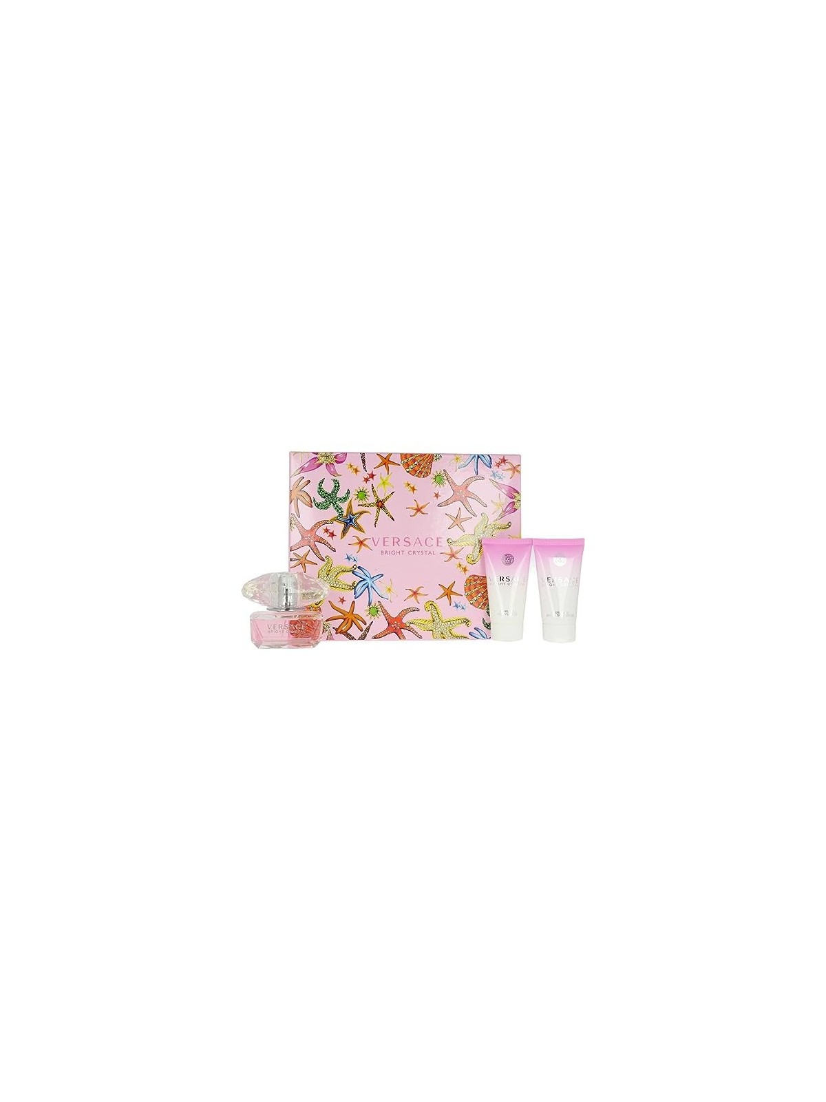 Versace Bright Crystal Giftset 150ml eau de toilette Spray 50ml-Body Lotion 50ml-Shower Gel 50ml