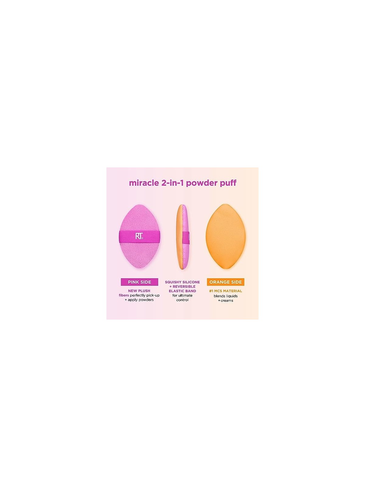 Piumino da cipria Miracle 2In1 Real Techniques