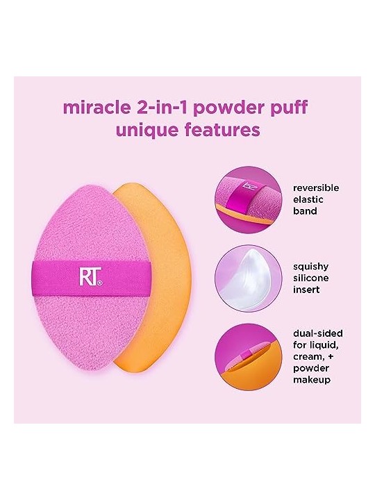 Piumino da cipria Miracle 2In1 Real Techniques