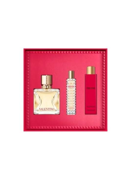 Valentino Voce Viva Giftset 115ml eau de parfum Spray 100ml- eau de parfum Spray 15ml