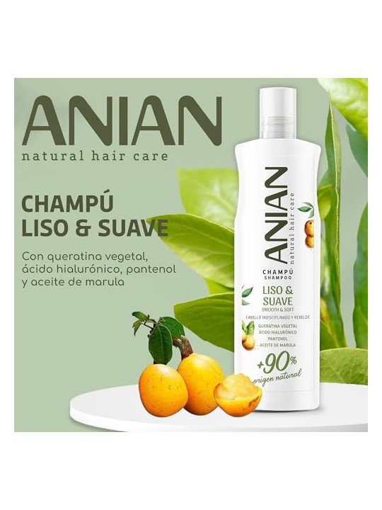 Anian LISO and SUAVE Keratin Vegetal Shampoo 400ml Women