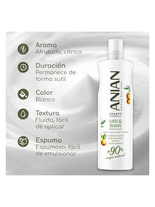 Anian LISO and SUAVE Keratin Vegetal Shampoo 400ml Women