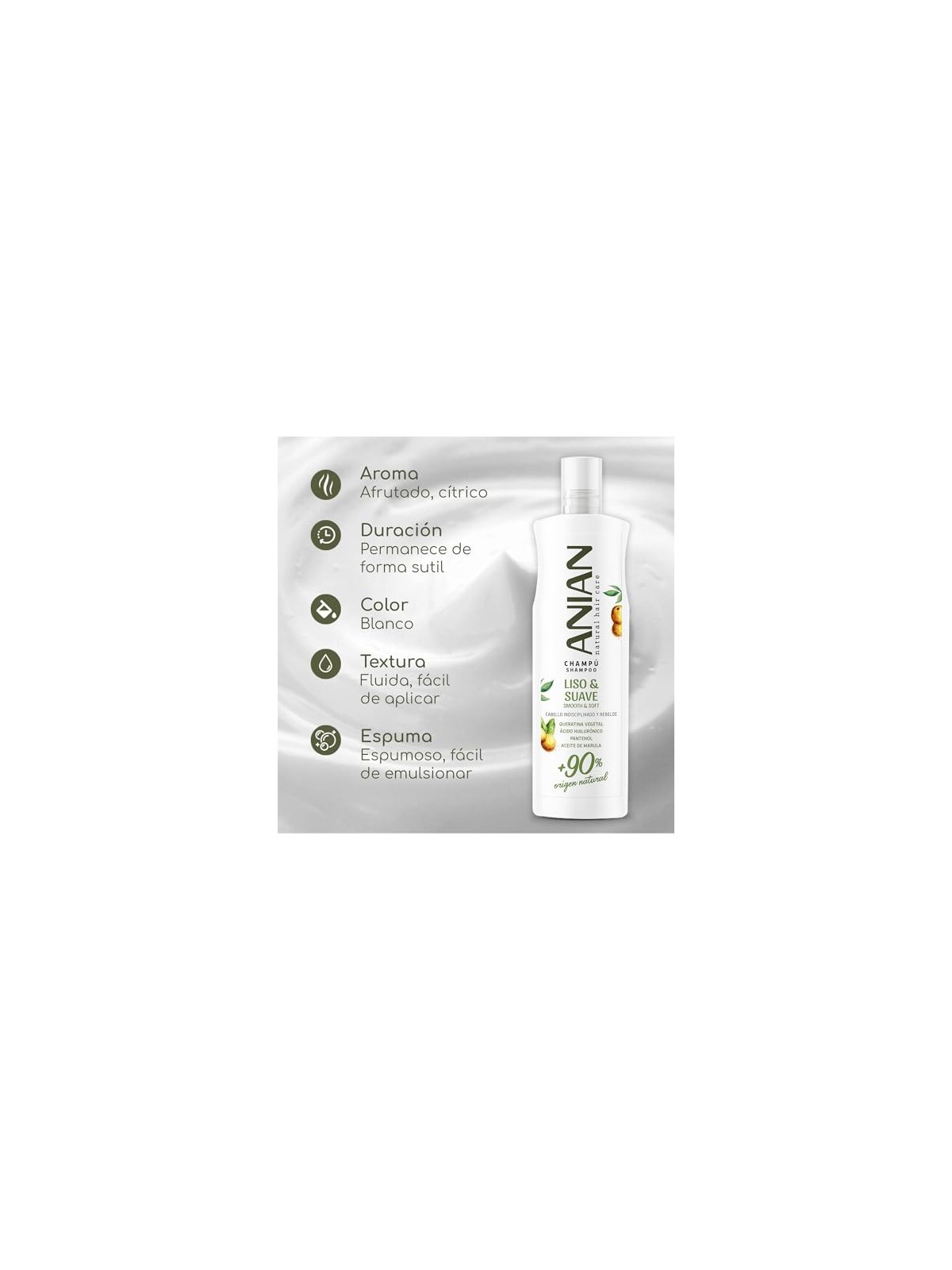 Anian LISO and SUAVE Keratin Vegetal Shampoo 400ml Women