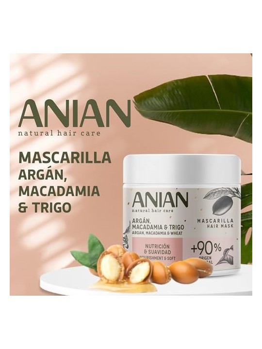 Maschera capelli Anian ARGï¿½ï¿½N nutrizione e morbidezza 350ml donna