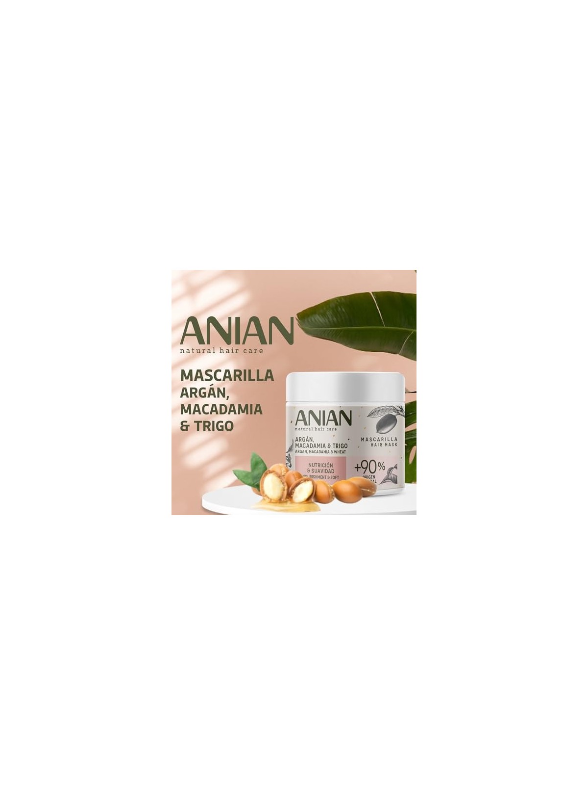 Maschera capelli Anian ARGï¿½ï¿½N nutrizione e morbidezza 350ml donna