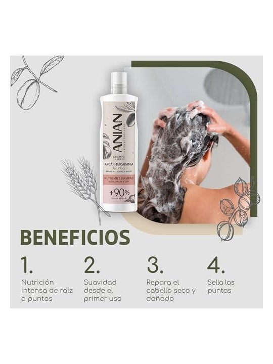 Anian ARGN nutrizione e morbidezza shampoo 400ml donna