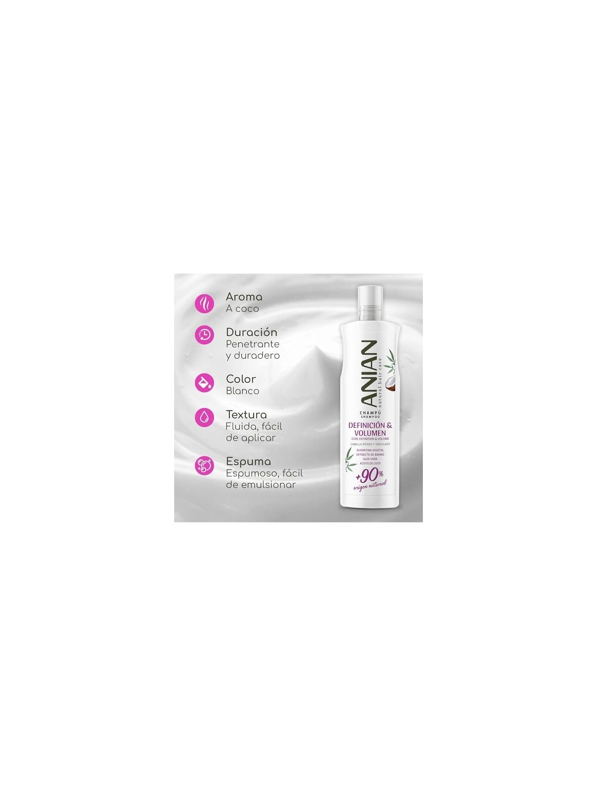 Anian DEFINITION and VOLUME Vegetal Shampoo 400ml Women