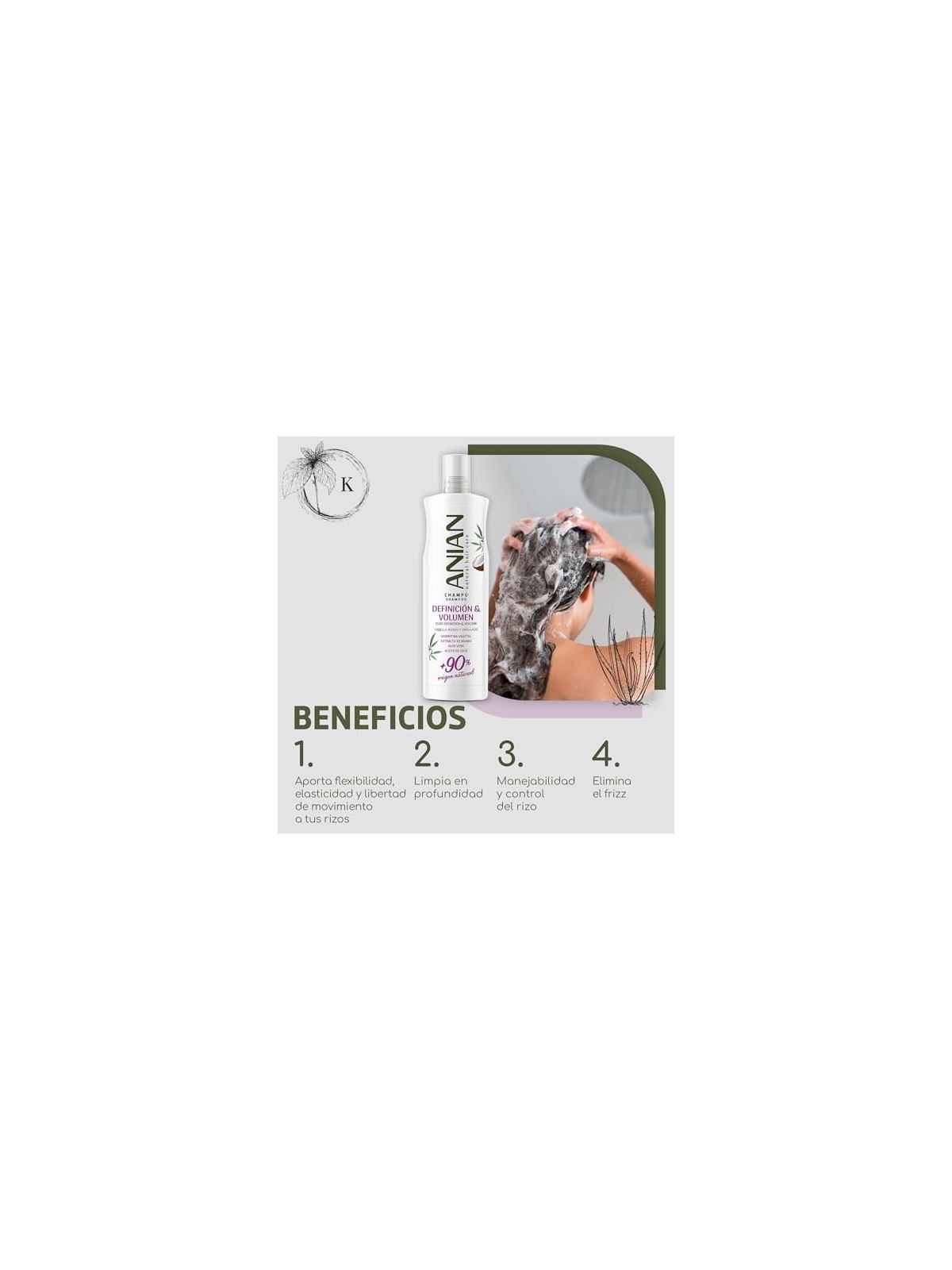 Anian DEFINITION and VOLUME Vegetal Shampoo 400ml Women