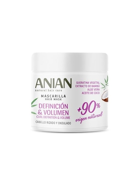 Anian DEFINIZIONE e VOLUME maschera di cheratina vegetale 350ml per donna