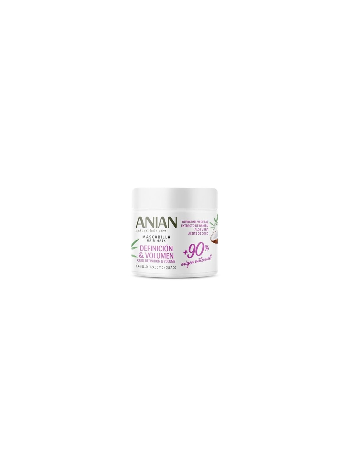 Anian DEFINIZIONE e VOLUME maschera di cheratina vegetale 350ml per donna