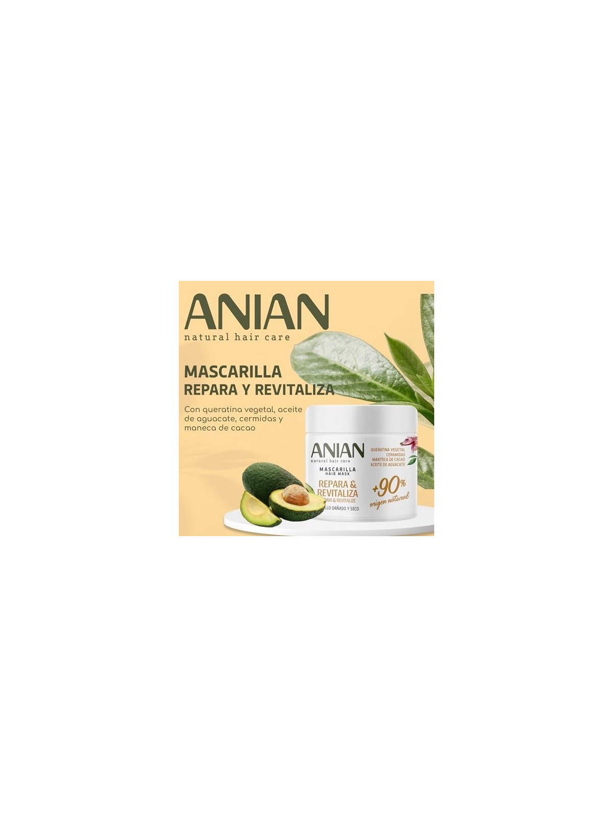 Anian RIPARA e RIVITALIZZA maschera di cheratina vegetale 350ml per donna