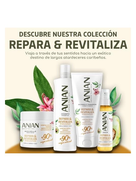 Anian RIPARA e RIVITALIZZA maschera di cheratina vegetale 350ml per donna