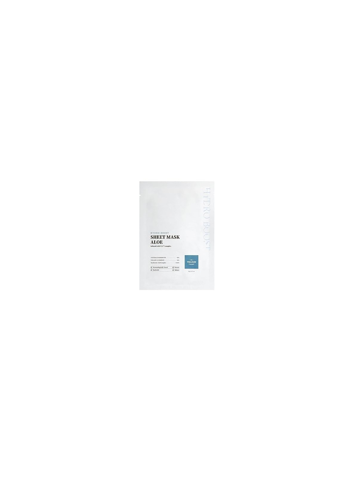 Maschera in foglio Village 11 HYDRO BOOST all'aloe 21 gr donna