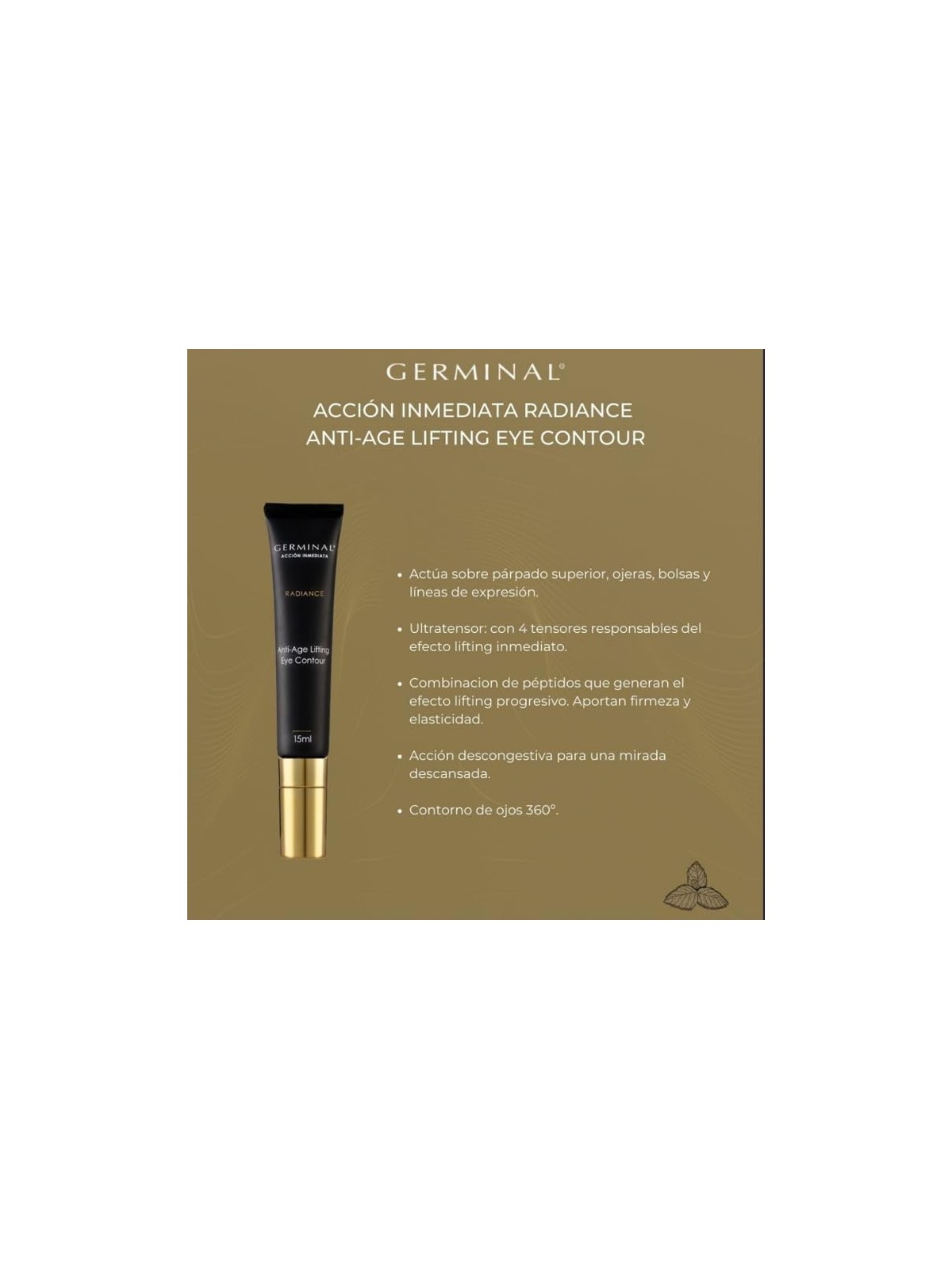 Germinal AZIONE IMMEDIATA RADIANZA contorno occhi 15ml donna