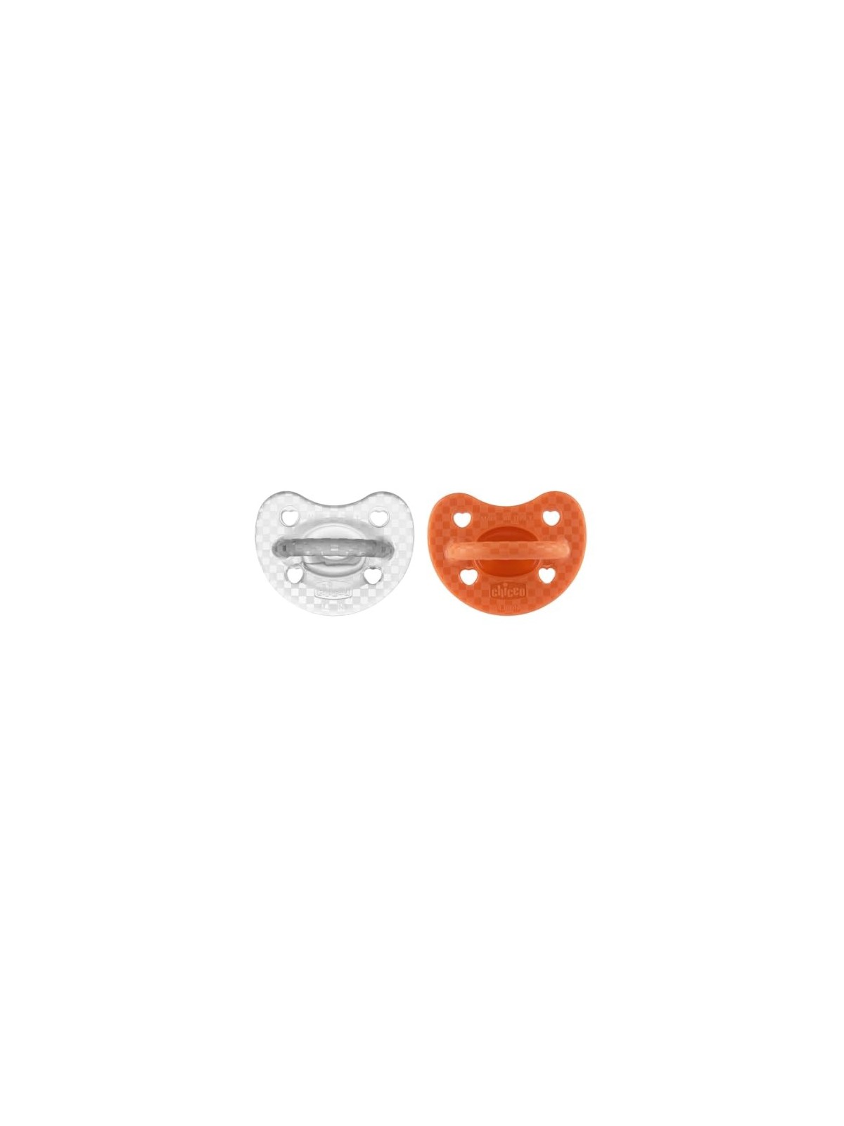 CHICCO Physioforma Luxe ciuccio in silicone 1636m Arancione Incolore 2 pz
