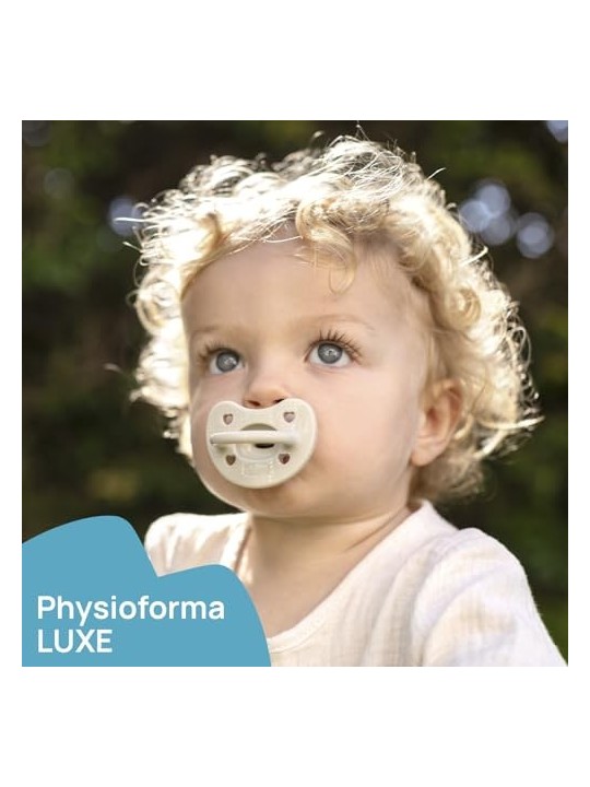 CHICCO Physioforma Luxe ciuccio in silicone 1636m Arancione Incolore 2 pz