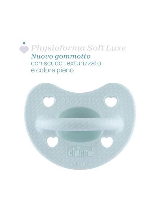 CHICCO Physioforma Luxe ciuccio in silicone 1636m Arancione Incolore 2 pz