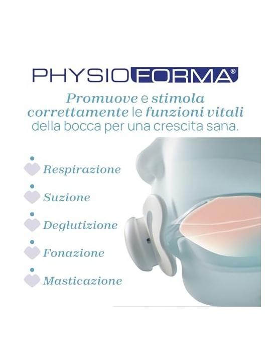 CHICCO Physioforma Luxe ciuccio in silicone 1636m Arancione Incolore 2 pz