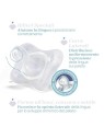 CHICCO Physioforma Luxe ciuccio in silicone 1636m Arancione Incolore 2 pz