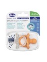 CHICCO Physioforma Luxe ciuccio in silicone 616 mesi Arancione Incolore 2 pz