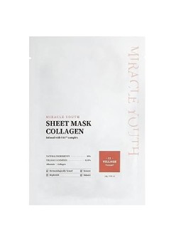 Maschera in foglio Village 11 MIRACLE YOUTH al collagene 23 gr donna