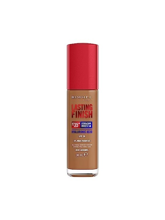 Rimmel London LASTING FINISH boost di idratazione SPF20 450Caramello 30ml donna